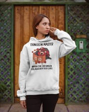 Dungeon Master When the DM smiles it's already too late Hooded Sweatshirt apparel-hooded-sweatshirt-lifestyle-02