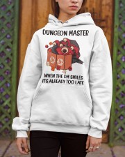 Dungeon Master When the DM smiles it's already too late Hooded Sweatshirt apparel-hooded-sweatshirt-lifestyle-03