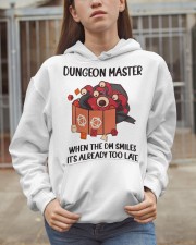 Dungeon Master When the DM smiles it's already too late Hooded Sweatshirt apparel-hooded-sweatshirt-lifestyle-07
