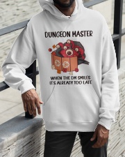 Dungeon Master When the DM smiles it's already too late Hooded Sweatshirt apparel-hooded-sweatshirt-lifestyle-front-11