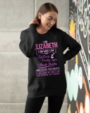 I Am Elizabeth I Am Who I Am I Have Tatoos Pretty Eyes Thick Thighs And Cuss Too Much Crewneck Sweatshirt apparel-crewneck-sweatshirt-lifestyle-front-14