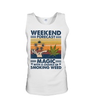 Weekend Forecast Magic With A Chance Of Smoking Weed Unisex Tank tile