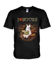 I LOVE BOOKS V-Neck T-Shirt thumbnail