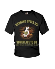 RABBIT - READING GIVES US Youth T-Shirt thumbnail