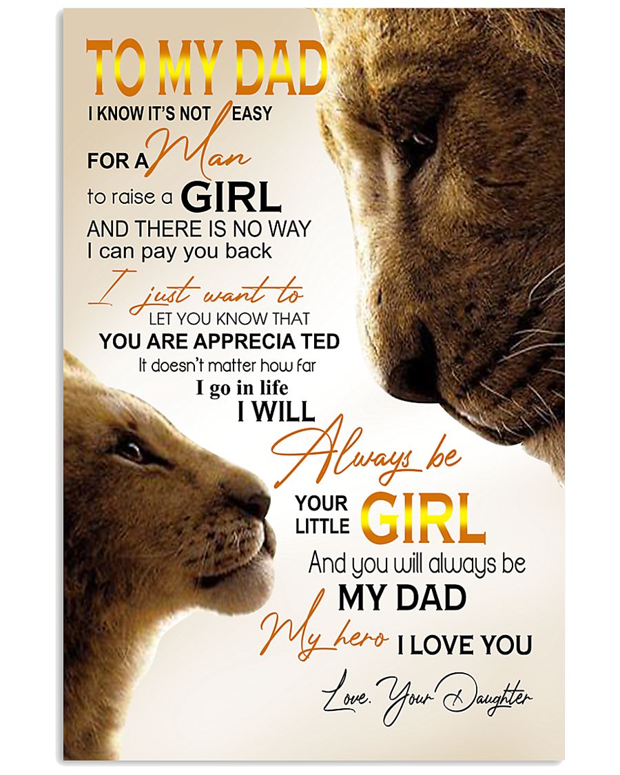 TO MY DAD 24x36 Poster