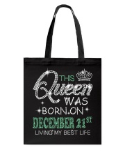 Queen was born on December 21 Tote Bag thumbnail