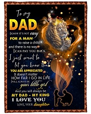 To My Daddy Large Fleece Blanket - 60" x 80" front