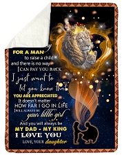 To My Daddy Large Sherpa Fleece Blanket - 60" x 80" thumbnail