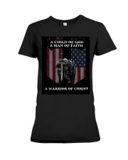 A Warrior of Christ Premium Fit Ladies Tee thumbnail