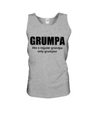 Grumpa like a regular grandpa only grumpier Unisex Tank tile