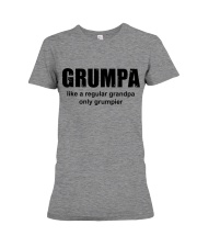 Grumpa like a regular grandpa only grumpier Premium Fit Ladies Tee tile