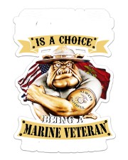 Being a marine veteran is an honor Sticker tile