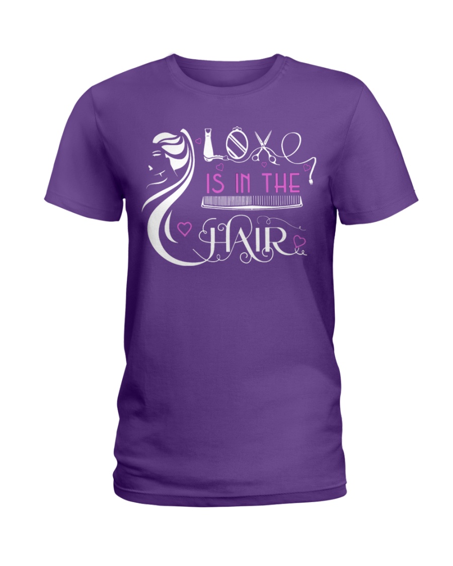 Love Is In The Hair Ladies T-Shirt