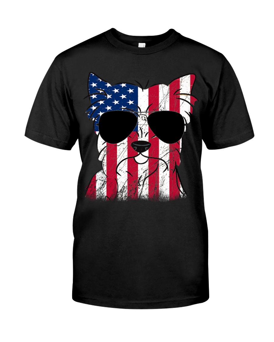 Yorkshire Terrier Mom - Happy 4th of July Classic T-Shirt