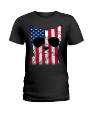 Yorkshire Terrier Mom - Happy 4th of July Ladies T-Shirt thumbnail