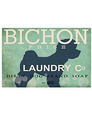 Bichon Frise laundry company 17x11 Poster front