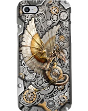 Dragon Metal Pattern Print Phone Case i-phone-8-case