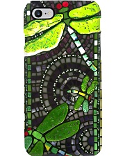 Dragonfly stained glass print Phone Case i-phone-8-case