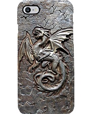 Dragon Cracks Metal Pattern Print Phone Case i-phone-8-case