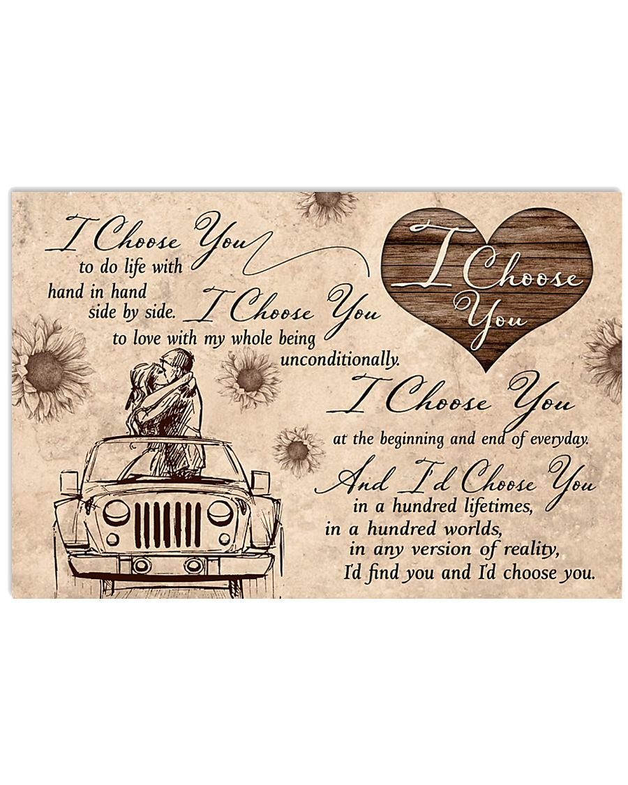 I choose you to do life with hand in hand 17x11 Poster
