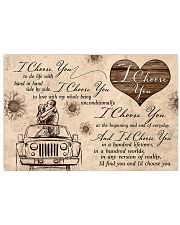 I choose you to do life with hand in hand 17x11 Poster front