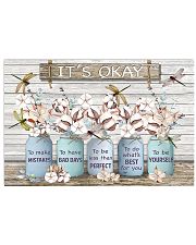 It's okay Faux wood print 17x11 Poster front