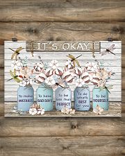 It's okay Faux wood print 17x11 Poster poster-landscape-17x11-lifestyle-14