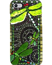 Dragonfly stained glass print Phone Case i-phone-8-case