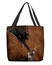 Cat and Mouse Leather pattern Print All-over Tote back