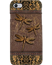 Dragonflies Leather Pattern Print Phone Case i-phone-8-case