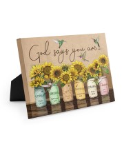 God says you are Easel-Back Gallery Wrapped Canvas tile