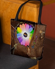 In a world where you can be anything be kind All-over Tote aos-all-over-tote-lifestyle-front-02
