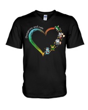Dungeons and cats V-Neck T-Shirt tile