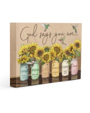 God says you are 14x11 Gallery Wrapped Canvas Prints front