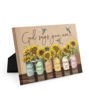 God says you are 10x8 Easel-Back Gallery Wrapped Canvas thumbnail