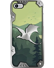 Dragon Lovers Metal Pattern Print Phone Case i-phone-8-case