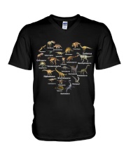 Love dinosaurs V-Neck T-Shirt tile