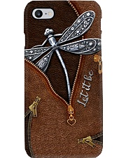 Let it be Leather pattern print Phone Case i-phone-8-case
