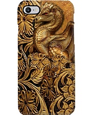 Soul Of A Dragon Leather pattern Print Phone Case i-phone-8-case