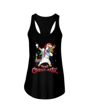 Merry Christmask Ladies Flowy Tank tile