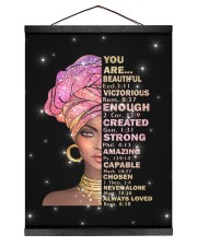 God says you are Hanging Canvas tile