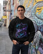 What doesn't kill you gives you XP Crewneck Sweatshirt lifestyle-unisex-sweatshirt-front-2