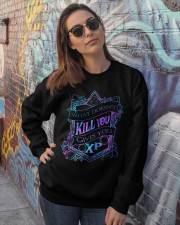 What doesn't kill you gives you XP Crewneck Sweatshirt lifestyle-unisex-sweatshirt-front-3