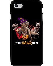 Trick rawr treat Phone Case tile