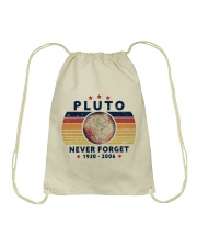 Never forget Pluto Drawstring Bag tile
