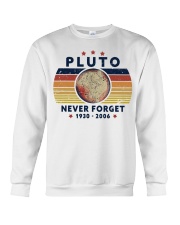 Never forget Pluto Crewneck Sweatshirt front