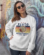 Never forget Pluto Crewneck Sweatshirt lifestyle-unisex-sweatshirt-front-3
