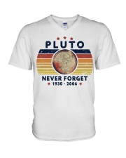 Never forget Pluto V-Neck T-Shirt tile