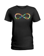 Magic dice sword Ladies T-Shirt tile
