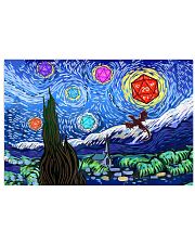 Starry night dragon D20 17x11 Poster front